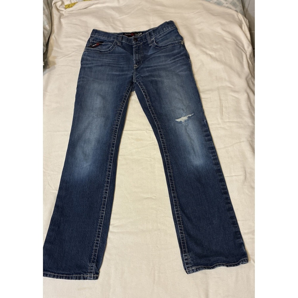Ariat FR Men's Jeans 31 X 34** Blue M5 Slim Straight Workwear Cowboy Core Rugged